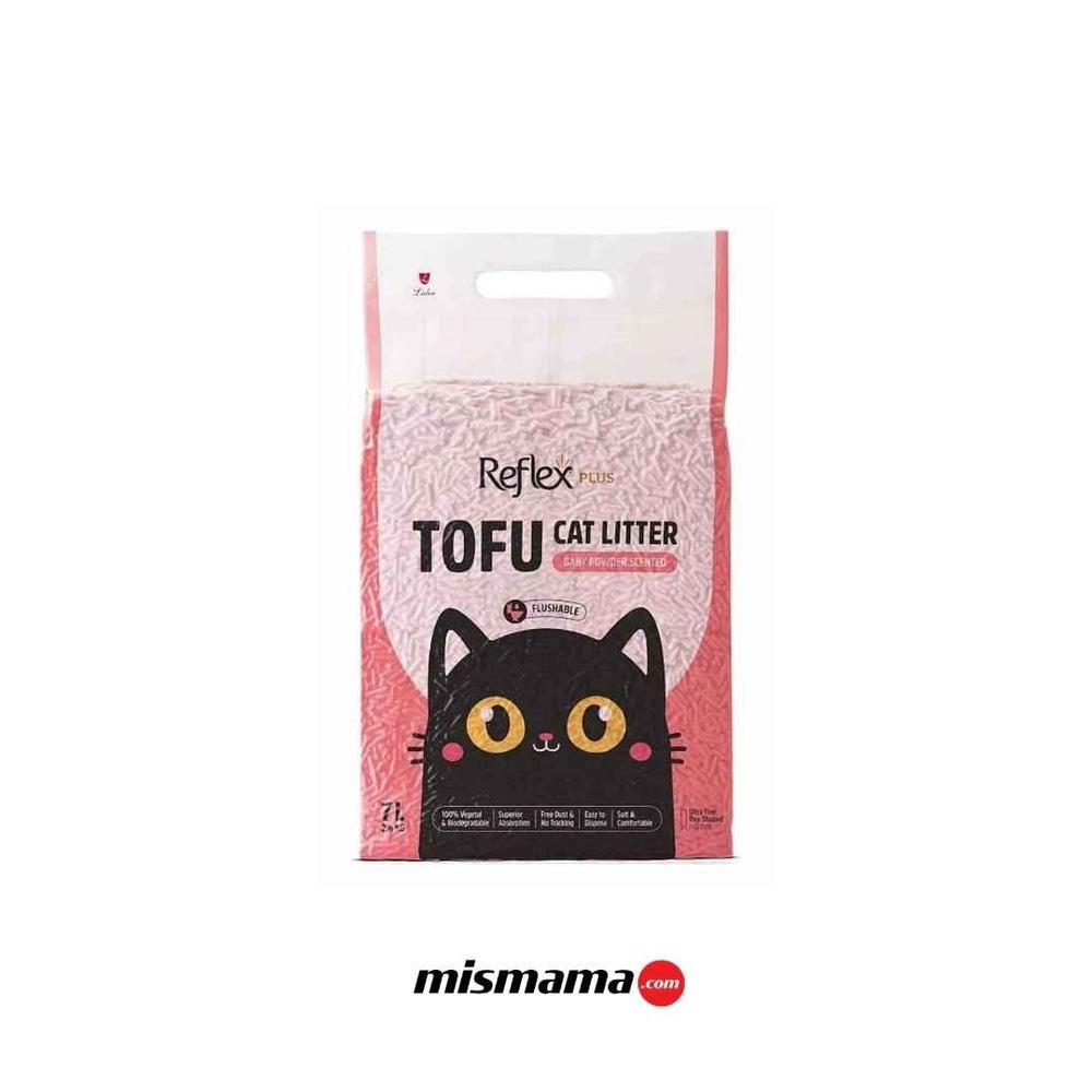 Reflex Plus Tofu Bebek Pudralı Kedi Kumu 7lt
