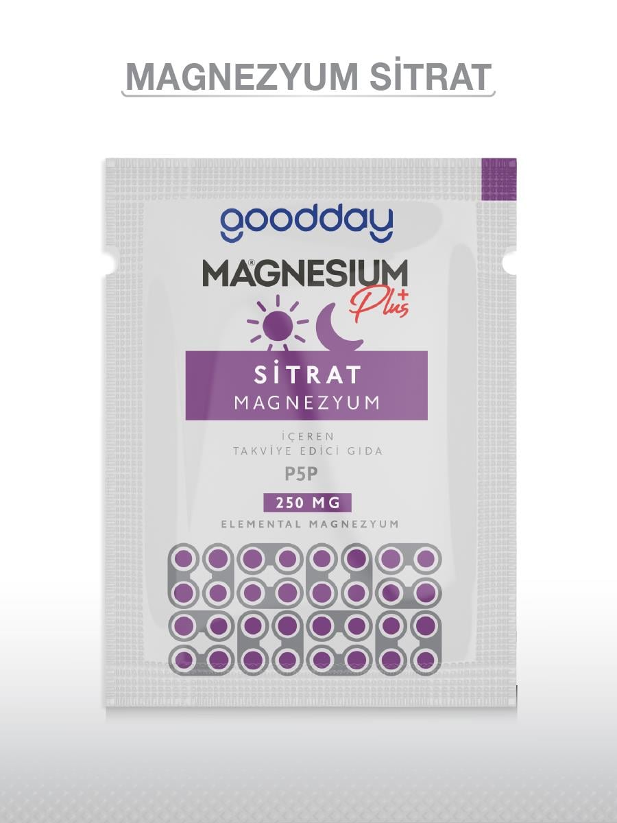 GOODDAYGOODDAY MAGNEZYUM SİTRAT & P5P 30 SAŞE