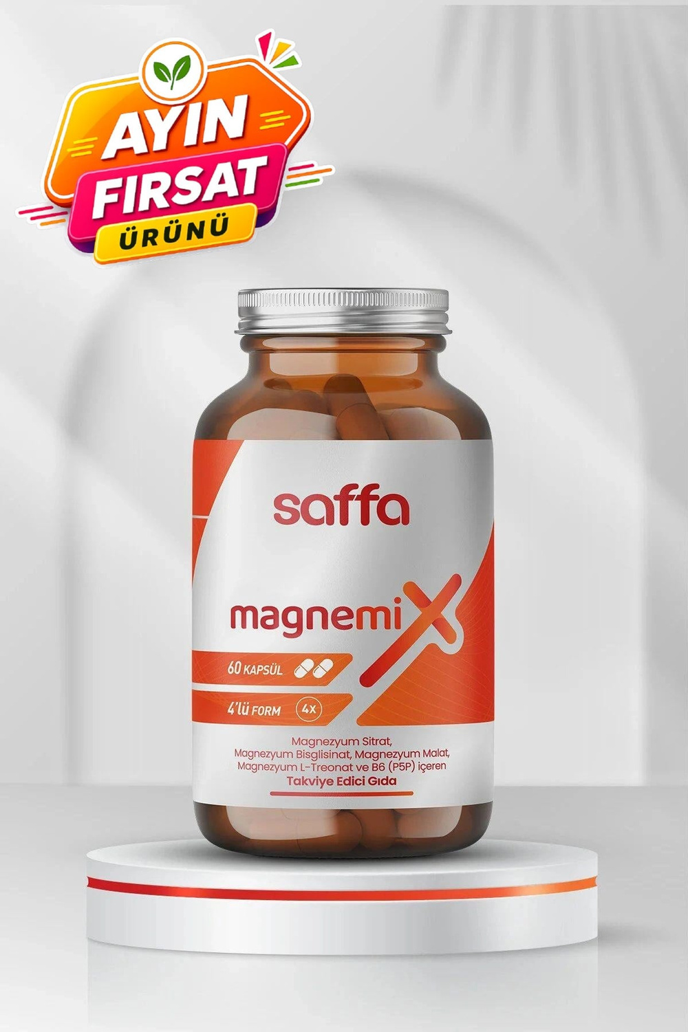 SAFFA NATURALSAFFA MAGNEMİX 60 KAPSÜL