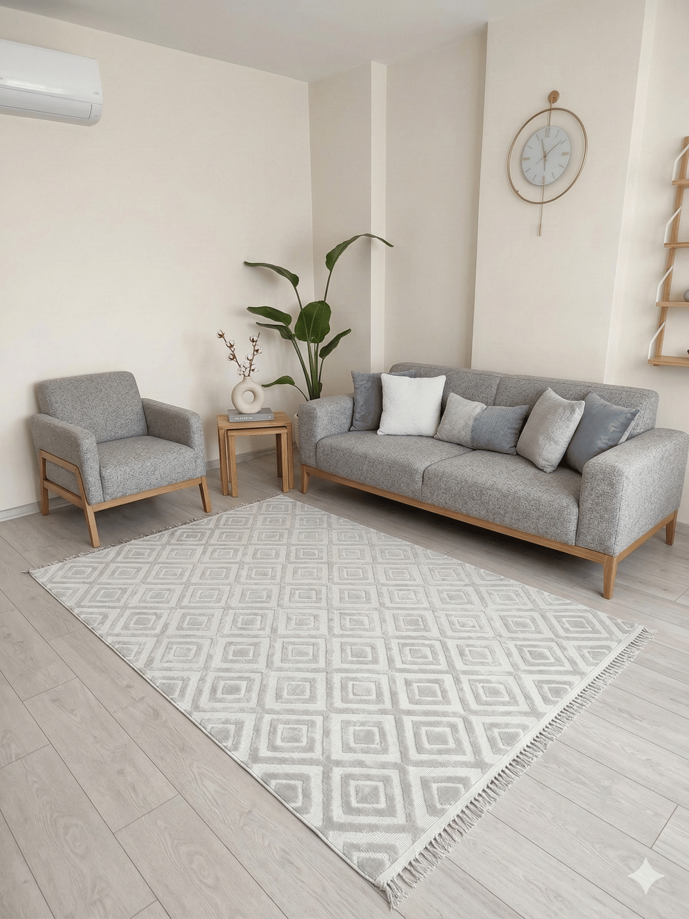 fırsat Milano Geometrik Gri