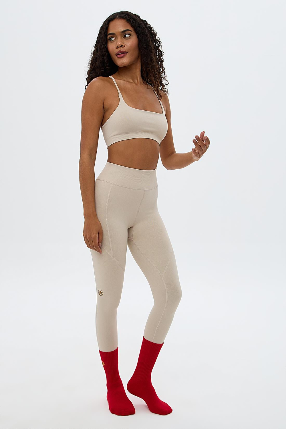 Oishii Aozora Sport Aktif Spor Tayt Bej