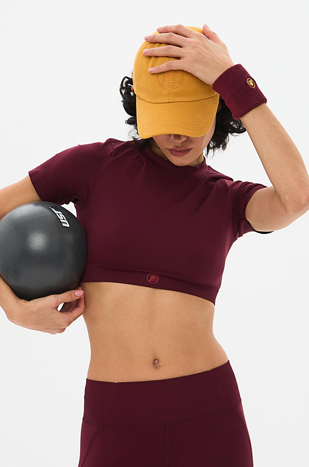 Oishii Kumo Kısa Crop Top Bordo