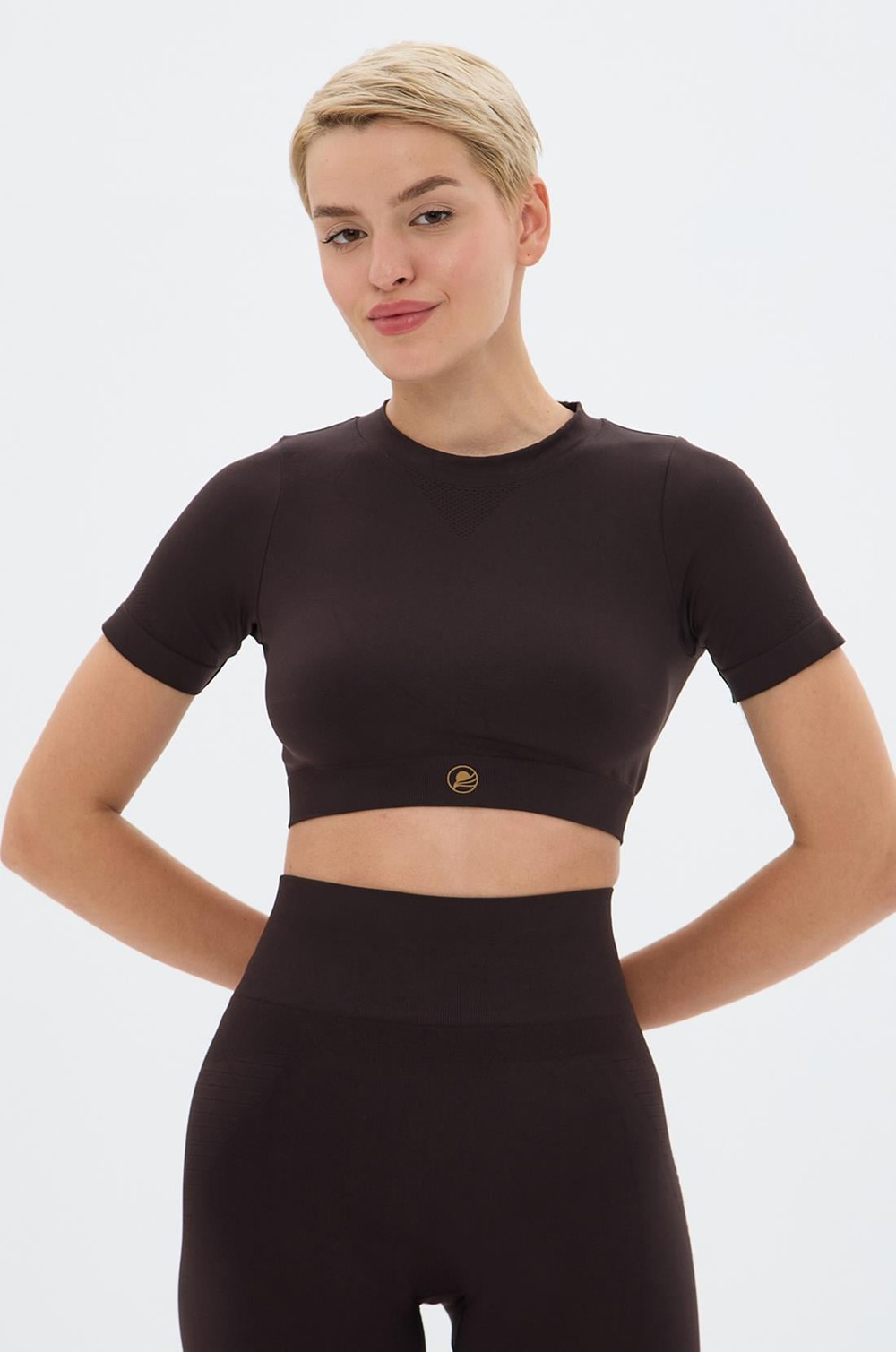 Oishii Kumo Kısa Crop Top Kahve