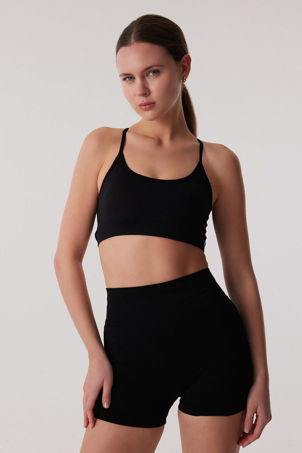 Oishii Momiji Sport Bra Siyah