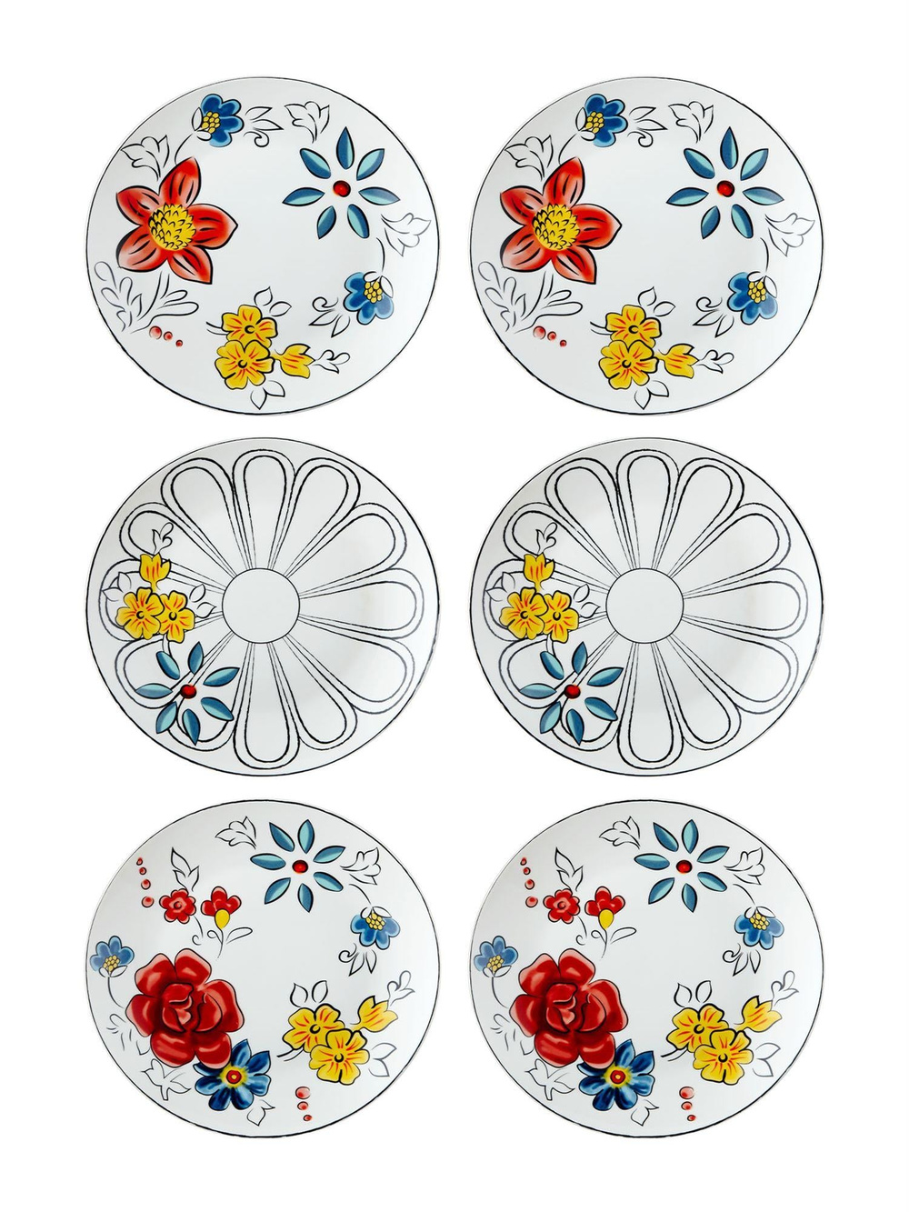 Fiore Pasta Tabağı 6 Kişilik