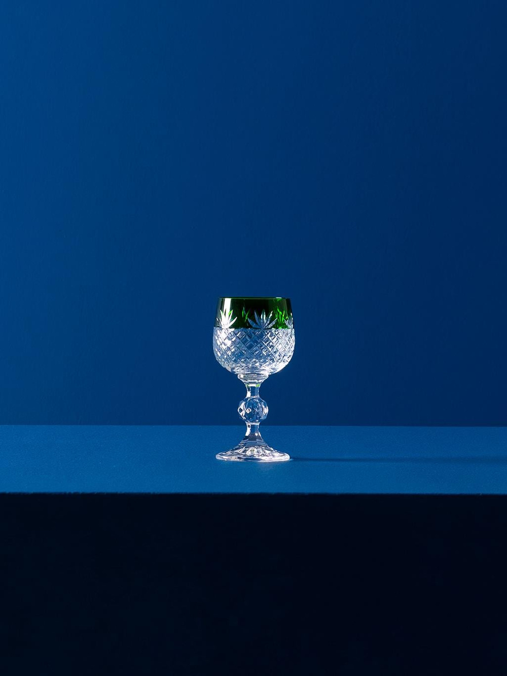 Renkli Kristal Şarap Kadehi Seti – 6lı Yıldız Kesim