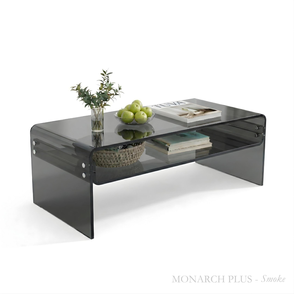 MONARCH Plus + | Büküm Ara Raflı Modern Orta Sehpa | Monoblok Modern Yapı | Tuva Yeni Nesil Mobilya
