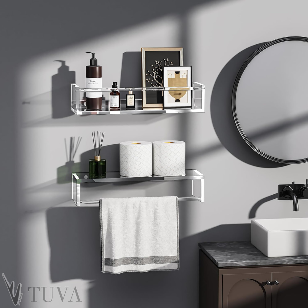 Tuva FLEXWALL | Modern Çubuklu Duvar Raf & Organizer | Banyo ve Ev İçin Çok Fonksiyonlu | Tuva Yeni Nesil Dekorasyon