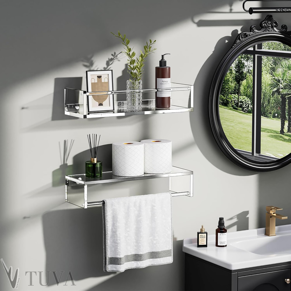 Tuva FLEXWALL | Modern Çubuklu Duvar Raf & Organizer | Banyo ve Ev İçin Çok Fonksiyonlu | Tuva Yeni Nesil Dekorasyon