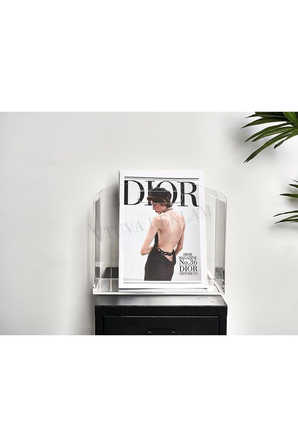 Şeffaf Pleksi Dergilik | Tek Gözlü Çanta Tip Modern Kitap ve Katalog Düzenleyici | Elit Premium Tasarım