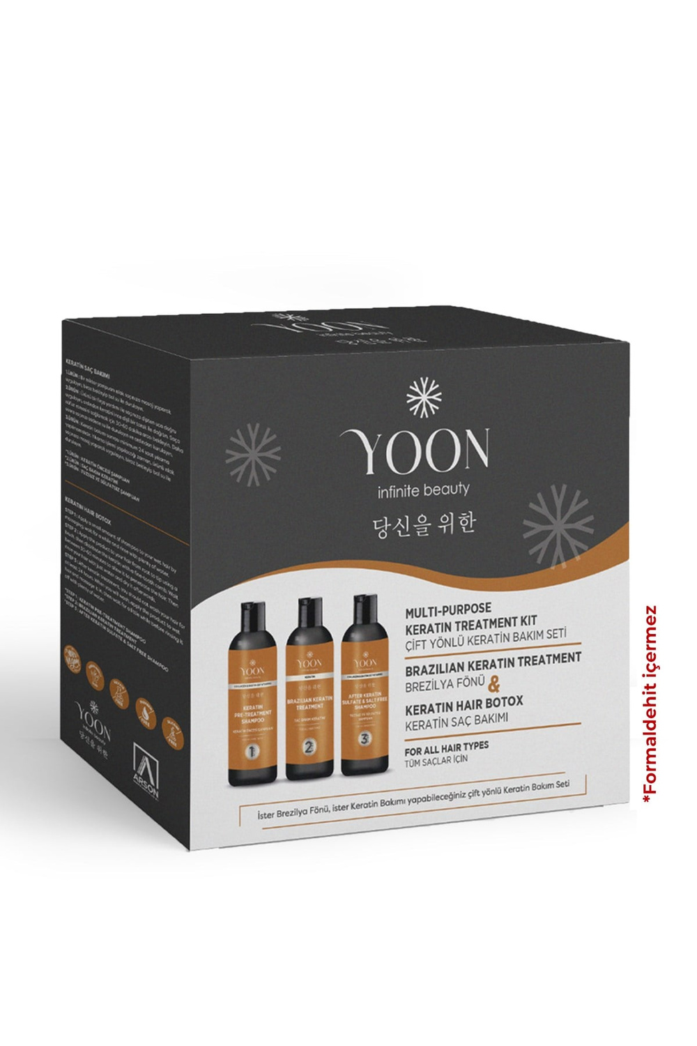 Brezilya Fönü, Saç Düzleştirme & Keratin Botoks, Güçlendirici Ve Besleyici Evde Keratin Bakım Seti