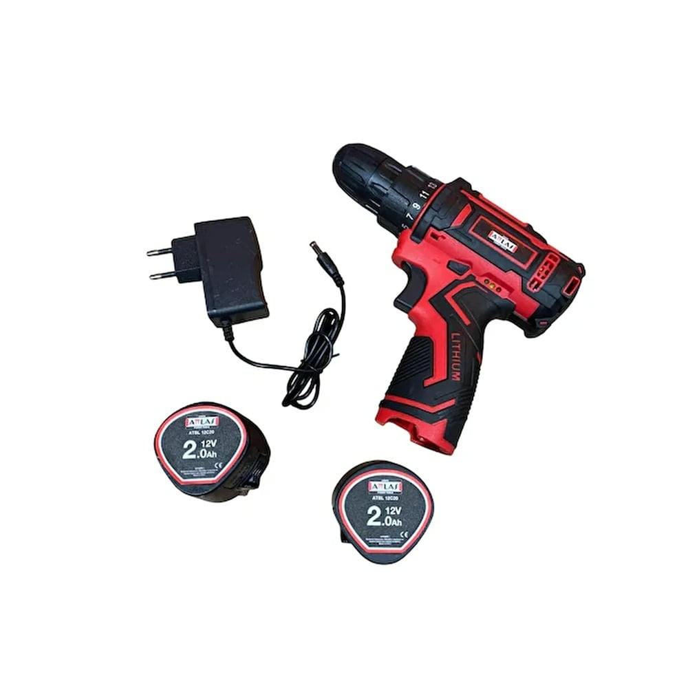 ATTLAS ECO CDD-202C Akülü Matkap 12V Çift Akülü