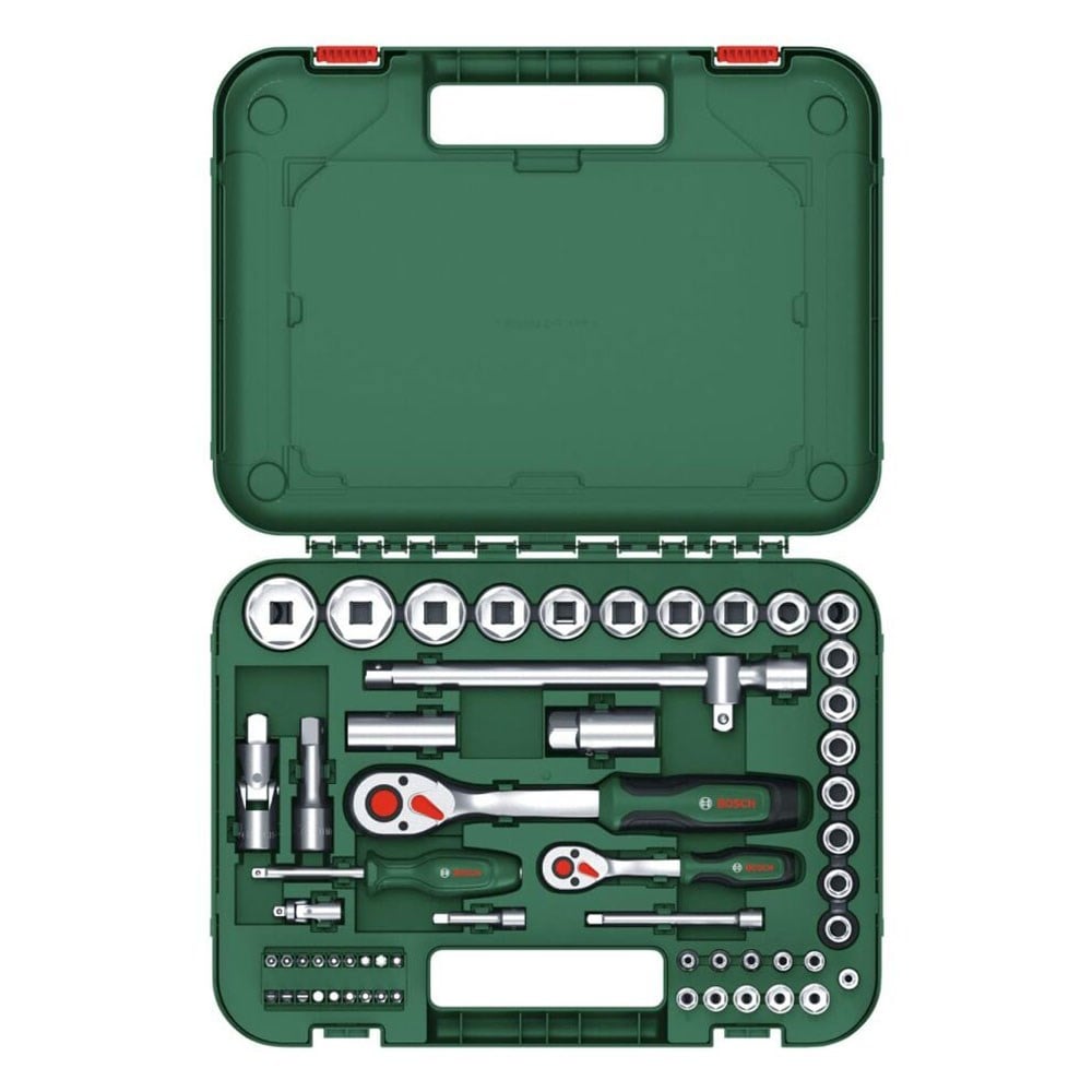 BOSCH 1/4 ve 1/2 Altı Köşe Lokma Takımı 56 Parça