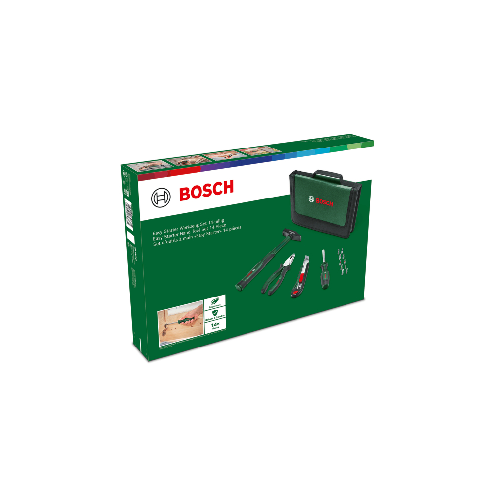 BOSCH 1600A02BY3 Dolu Takım Çantası - El Aleti Seti Easy Starter 14 Parça