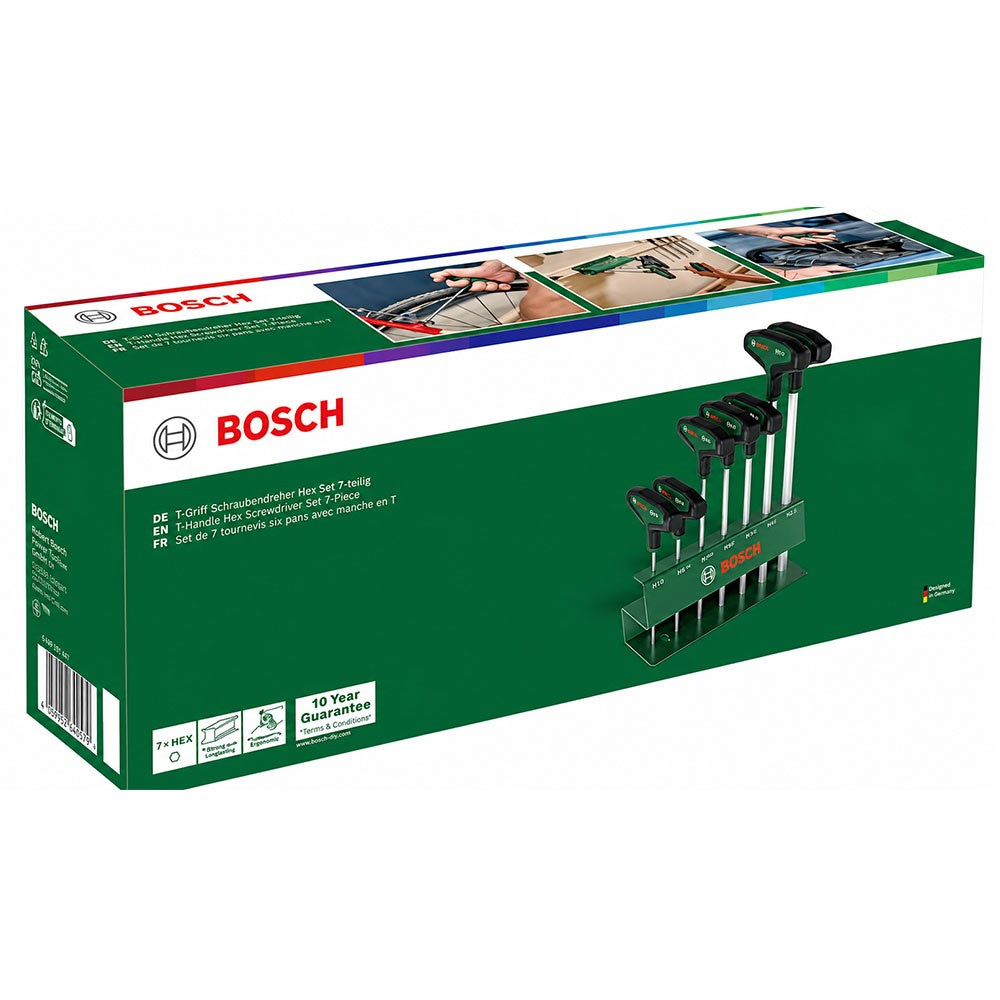 BOSCH T Saplı Altıgen Tornavida Seti 7 Parça