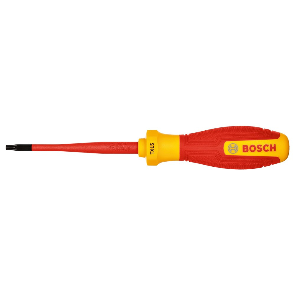 BOSCH T15 Torx Uçlu Tornavida Izoleli PRO VDE 75 mm