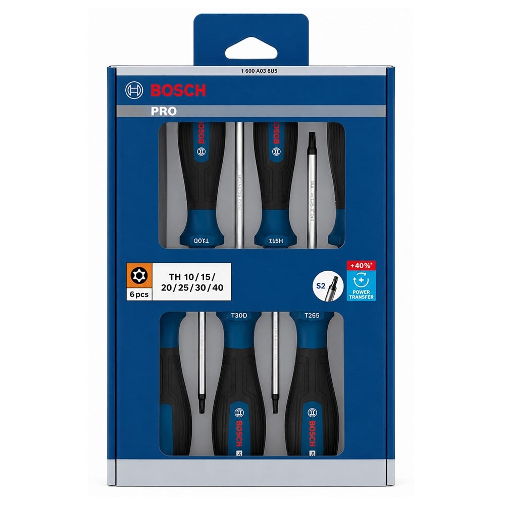 BOSCH Torx Uçlu Tornavida Takımı Delikli Pro 6 Parça
