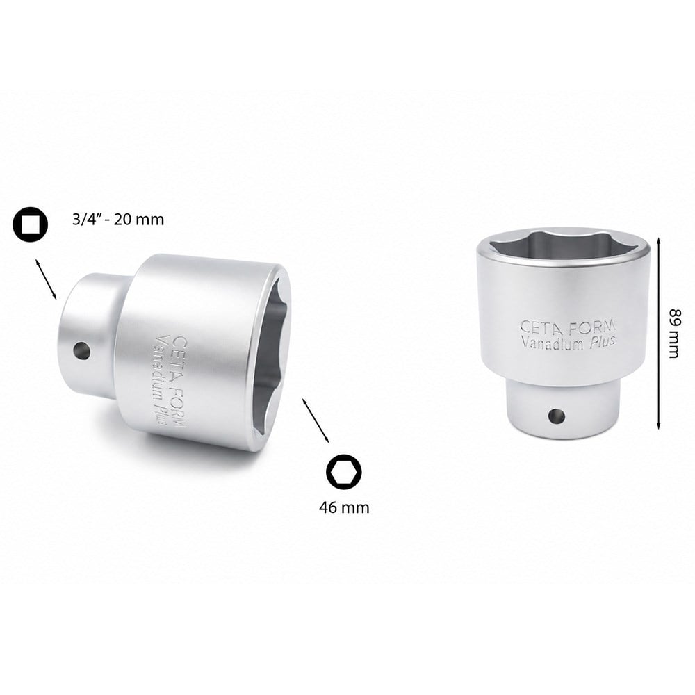 CETA FORM 3/4 Altı Köşe Lokma Anahtar 46 mm