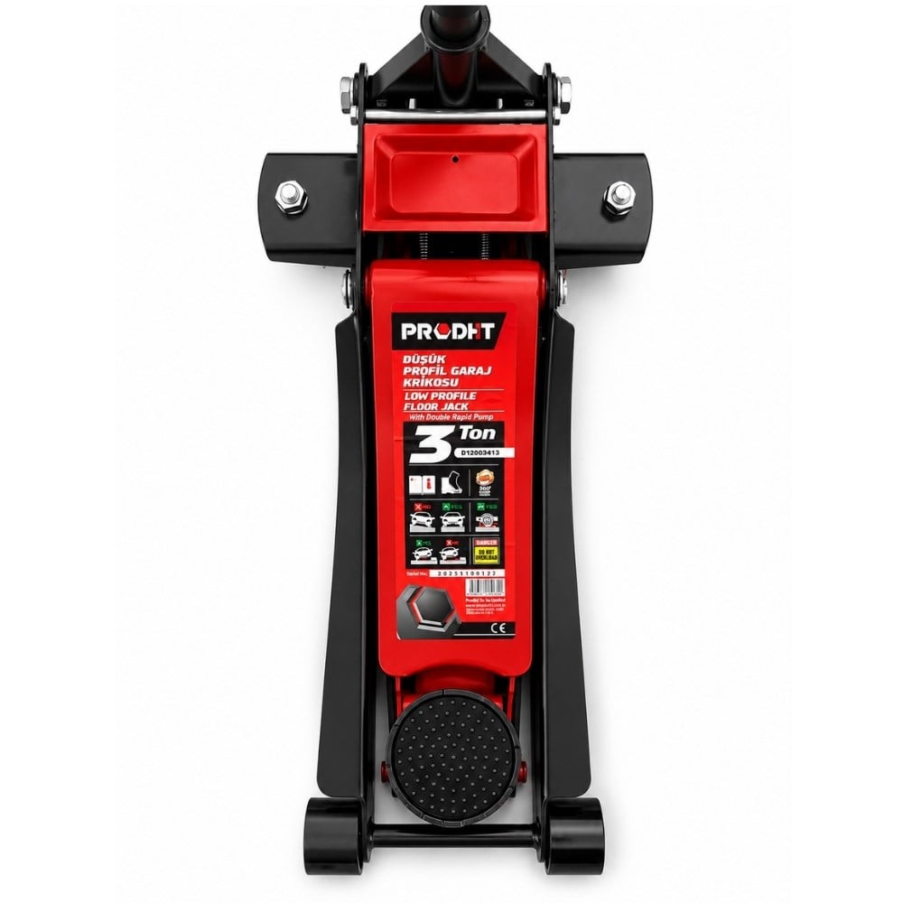 PRODHT 3 Ton Alçak Kafa Çift Piston Kriko