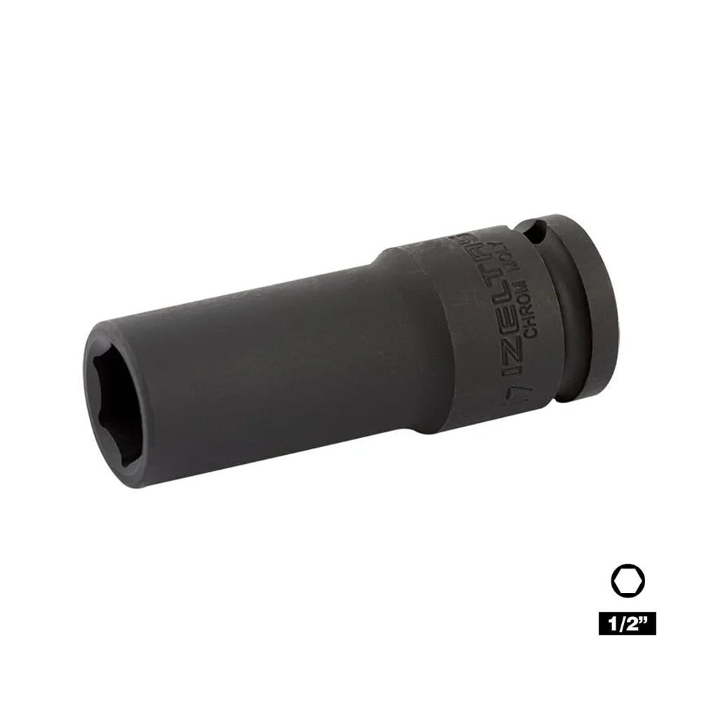 IZELTAS 1/2 Altı Köşe Havalı Derin Lokma 32 mm