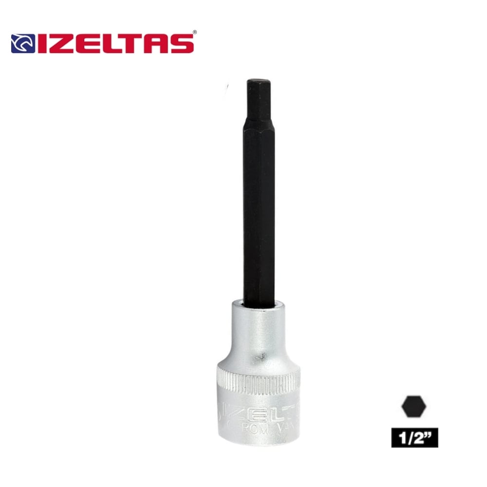 IZELTAS 1/2 H8 Lokmalı Allen Uç Uzun 8 mm