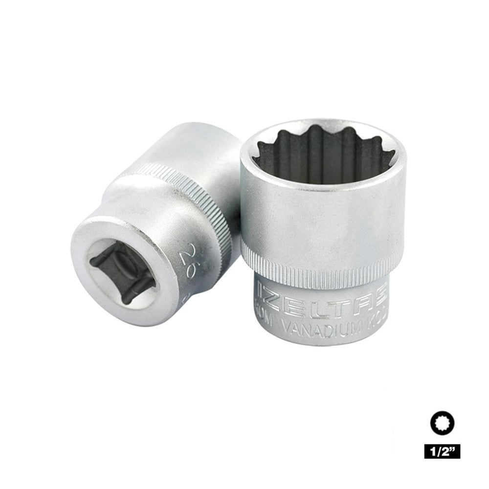 IZELTAS 1/2 On İki Köşe Lokma 19 mm