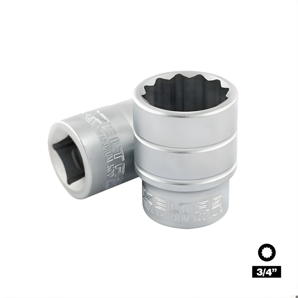 IZELTAS 3/4 On İki Köşe Yıldız Lokma 30 mm