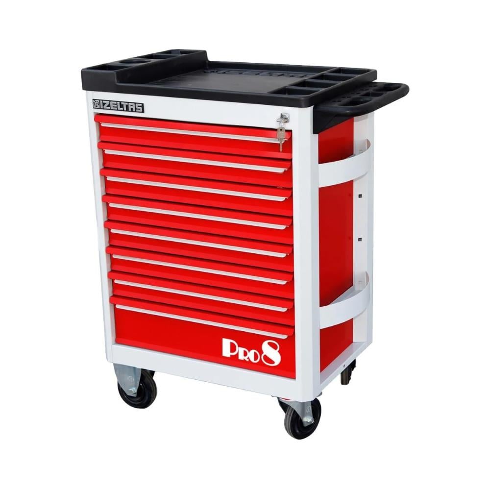 IZELTAS 8 Çekmeceli Dolu Takım Arabası Pro 206 Parça