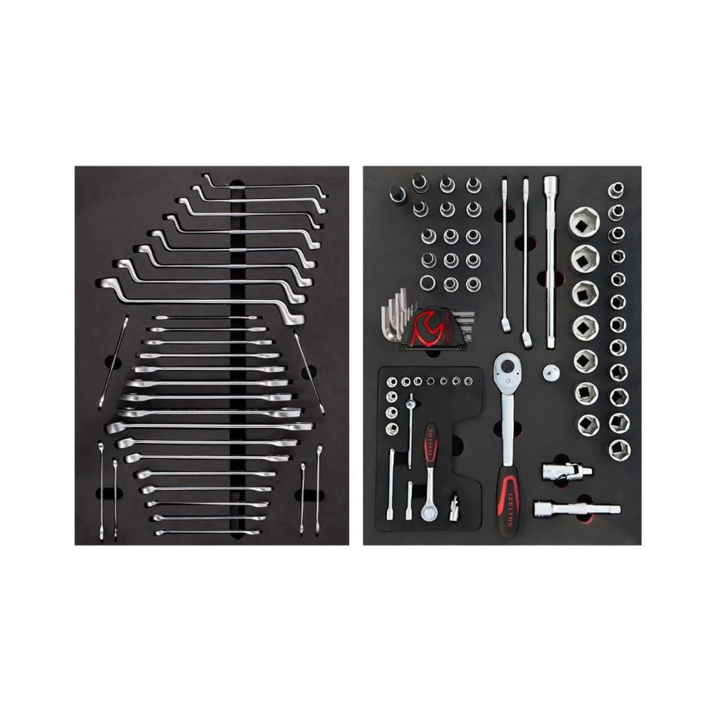 IZELTAS 8 Çekmeceli Dolu Takım Arabası Pro 206 Parça