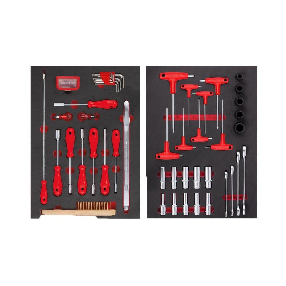 IZELTAS 8 Çekmeceli Dolu Takım Arabası Pro 206 Parça