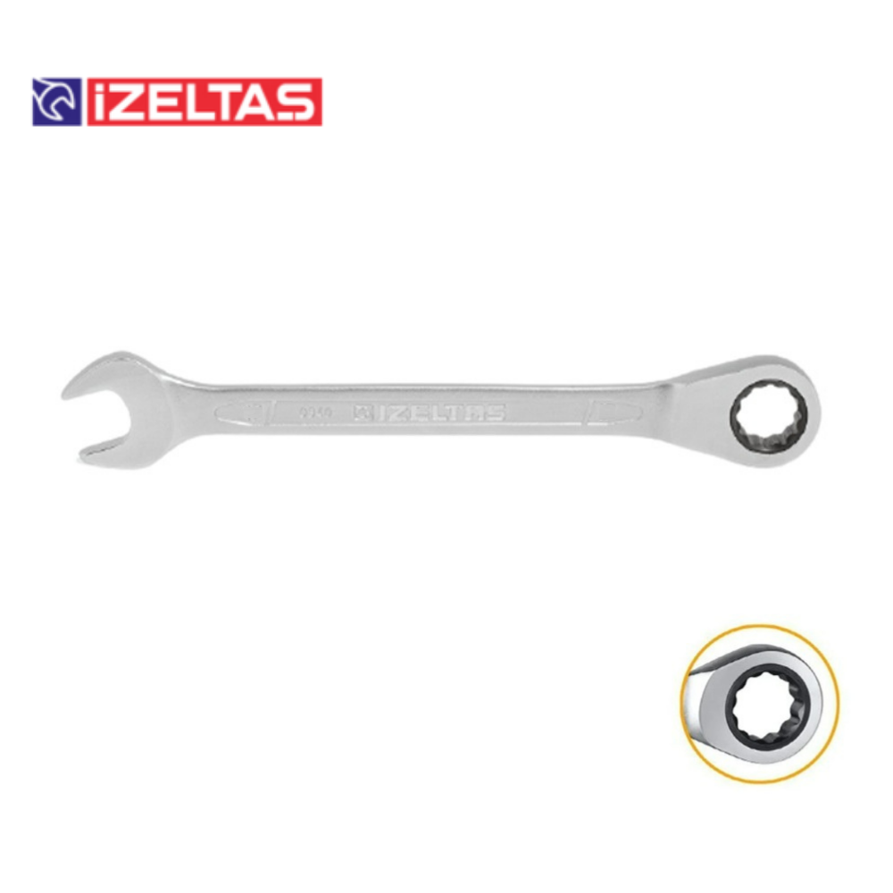 IZELTAS Cırcır Kombine Anahtar 14 mm