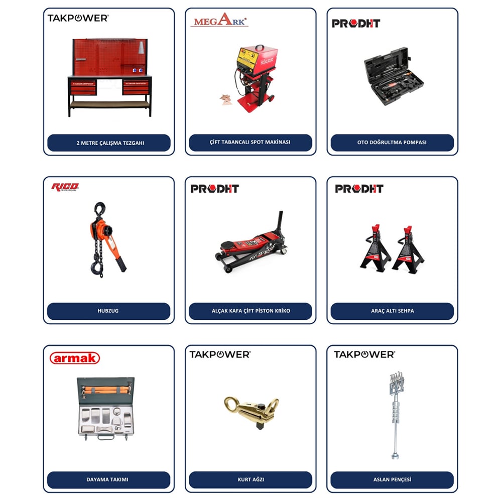 Kaporta Servis Kurulum Paketi