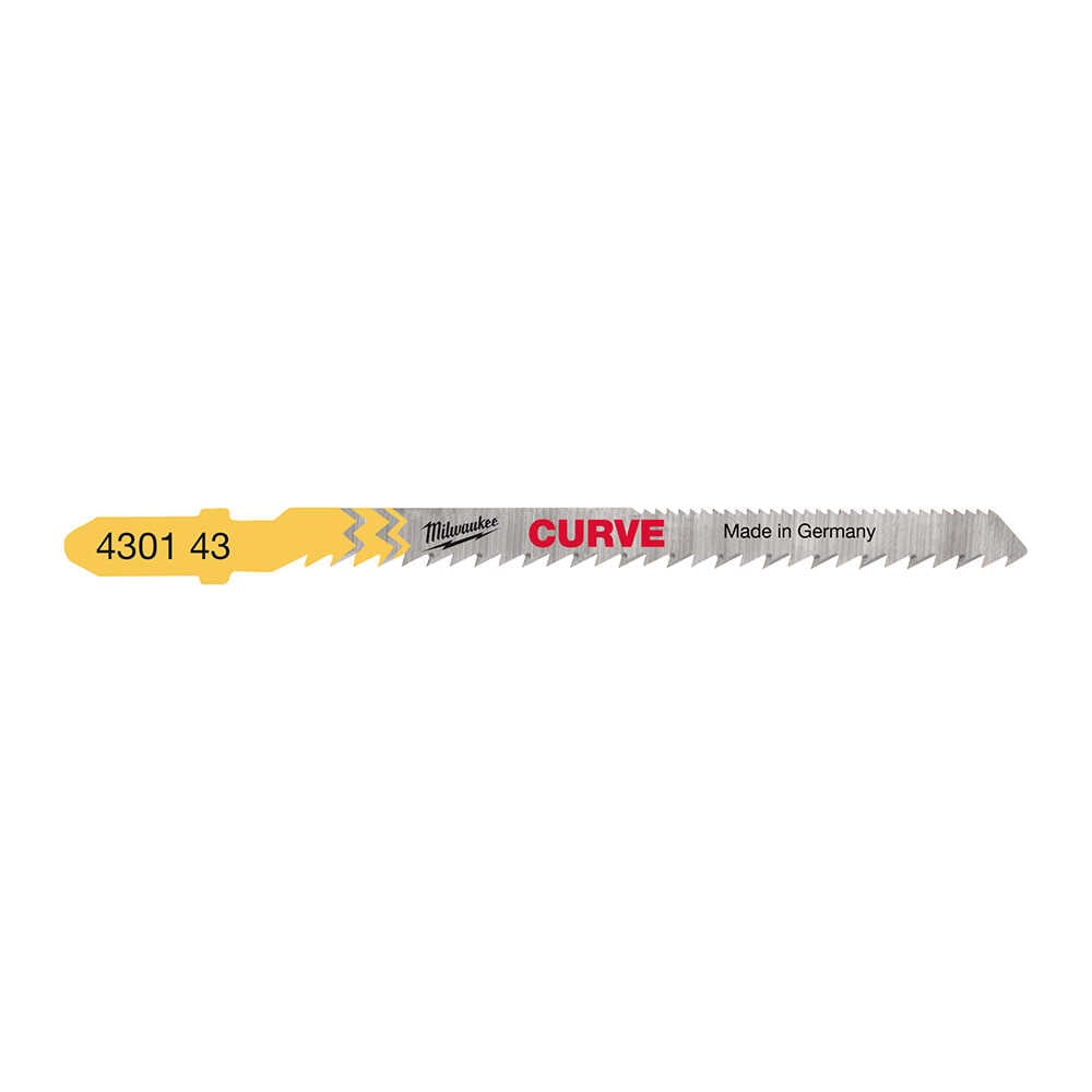 MILWAUKEE Dekupaj Bıçağı Ahşap Çift Diş Kavisli 75 mm 5 Adet