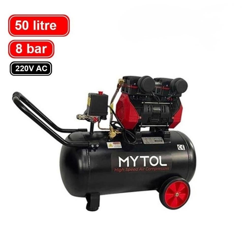MYTOL 50 LTYüksek Hızlı Sessiz Yağsız Kompresör 1.5 Hp - MYK0501