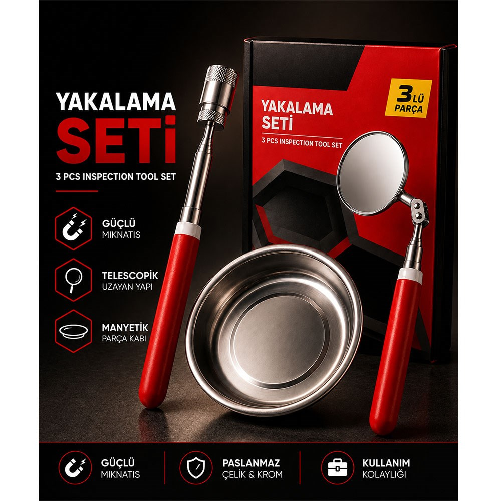 PRODHT Parça Yakalama Seti 3 Parça