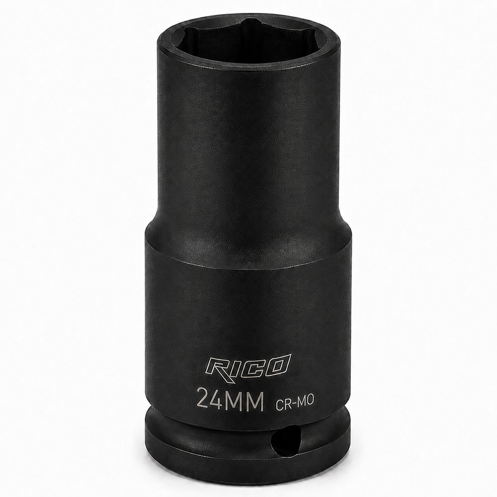 RICO 1/2 Altı Köşe Havalı Derin Lokma 24 mm