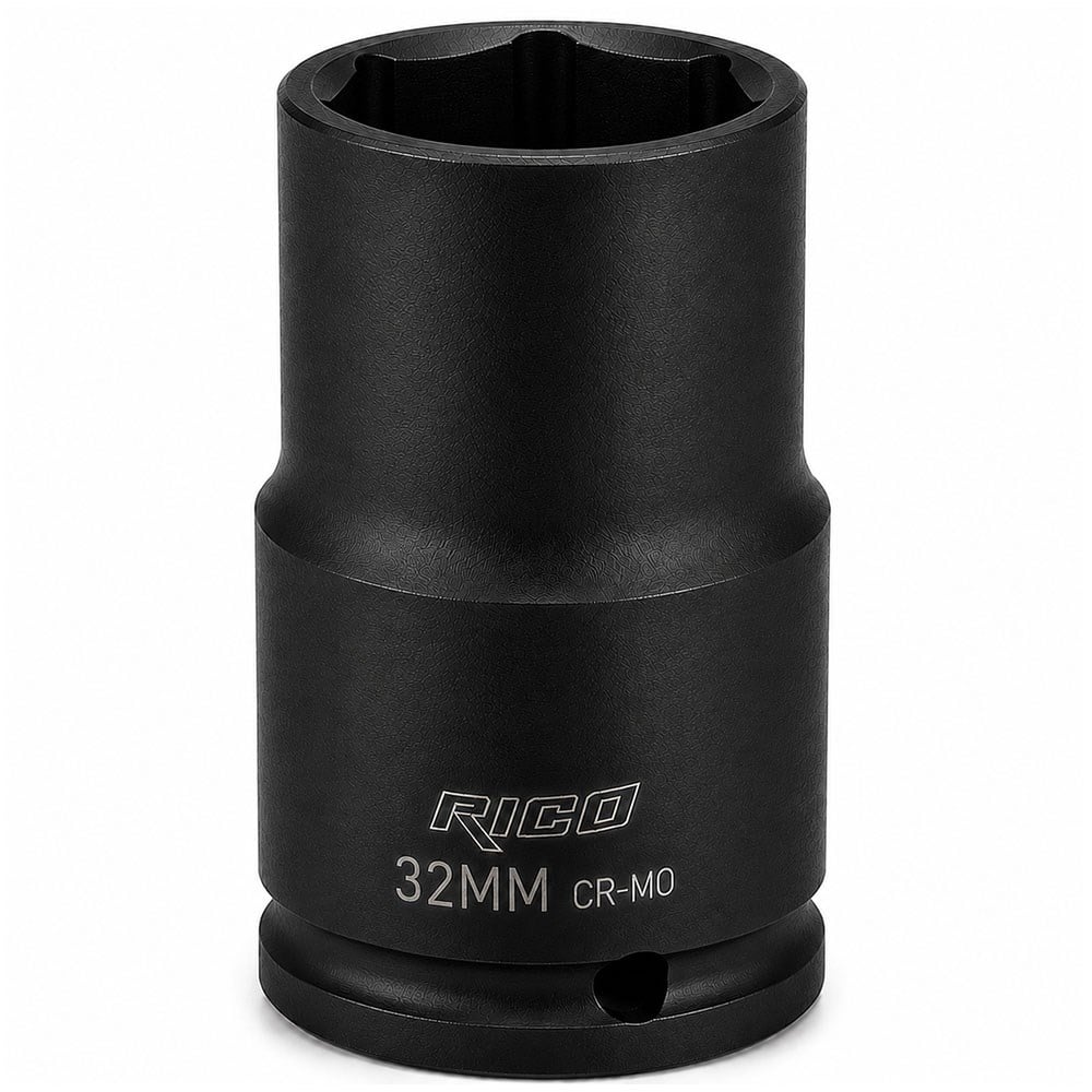 RICO 1/2 Altı Köşe Havalı Derin Lokma 32 mm