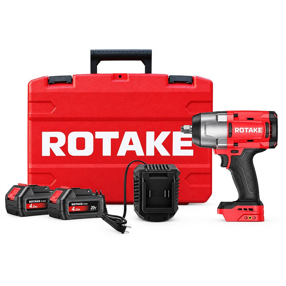 ROTAKE T2 1/2 Akülü Darbeli Somun Sıkma ve Sökme Makinesi 20V 4.0Ah 1180 Nm