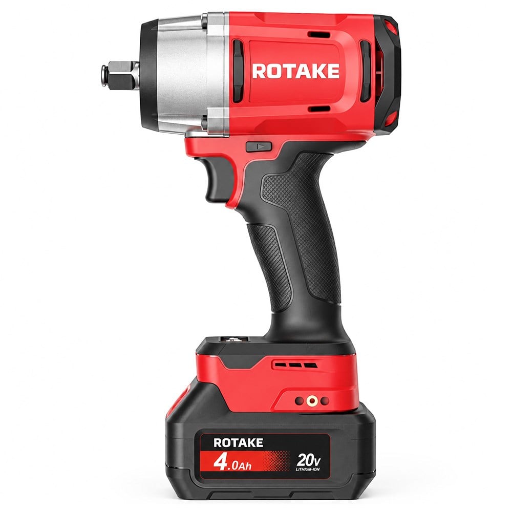 ROTAKE T2 1/2 Akülü Darbeli Somun Sıkma ve Sökme Makinesi 20V 4.0Ah 1180 Nm