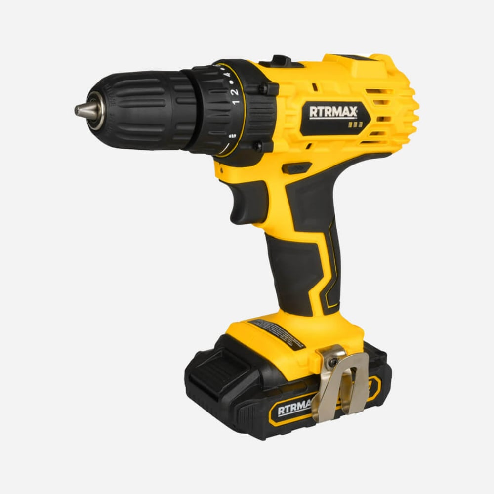 RTRMAX RTM350 Şarjlı Matkap 18V Çift Akülü 1.5 Ah