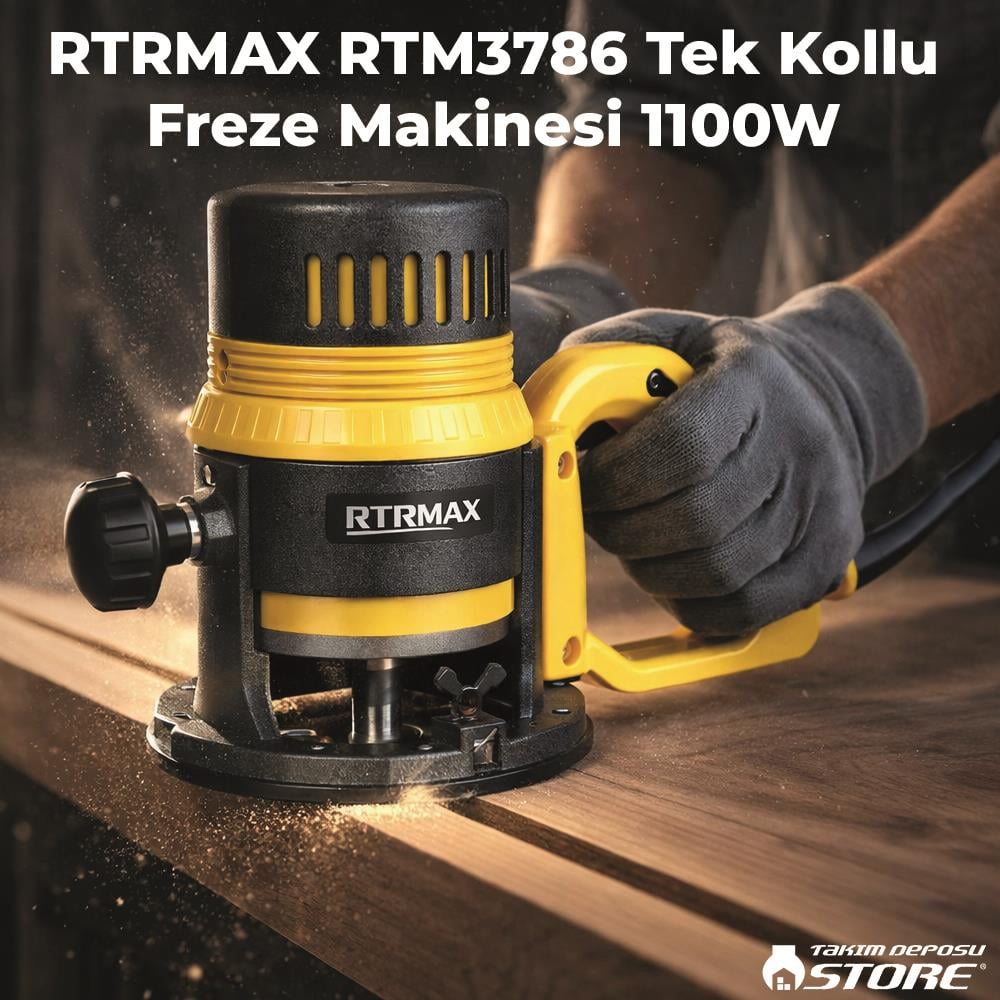RTRMAX RTM3786 Tek Kollu Freze Makinesi 1100W