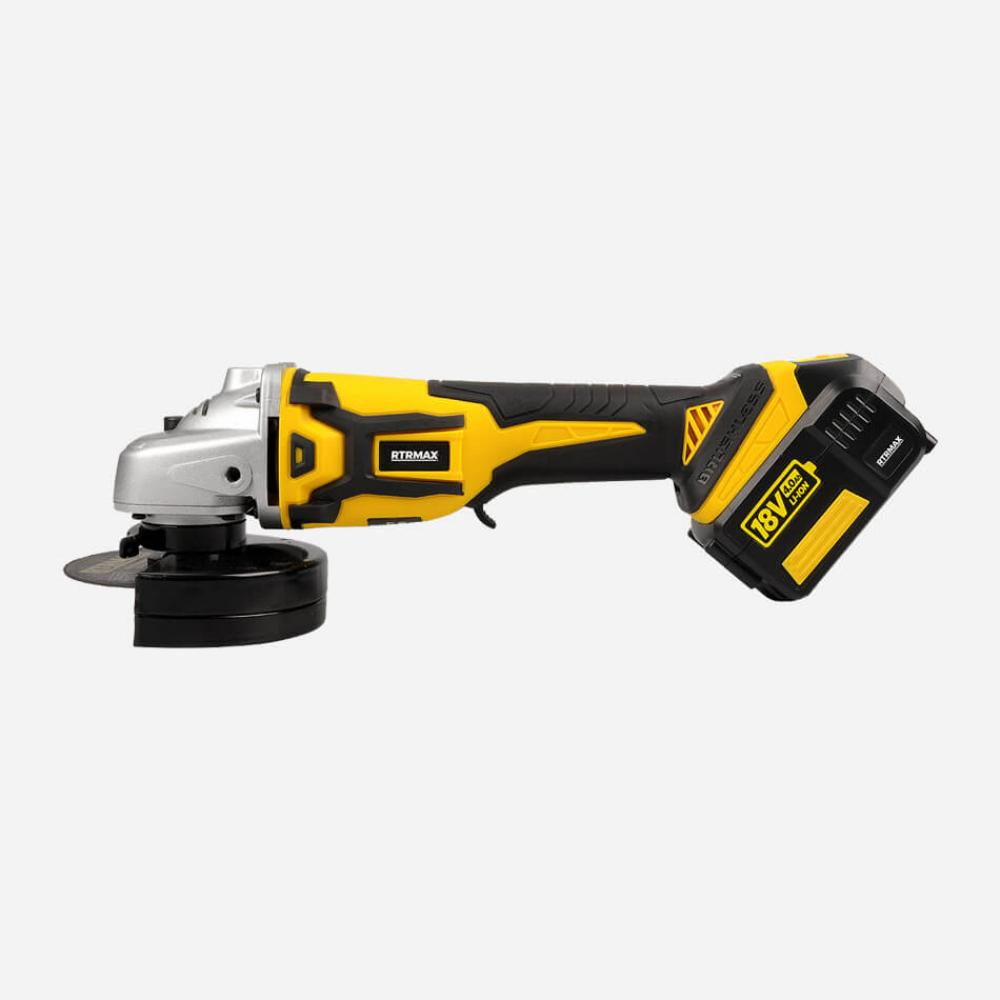 RTRMAX RTX2055B Şarjlı Avuç Taşlama Makinesi Kömürsüz 115 mm X-Lion - (Aküsüz)