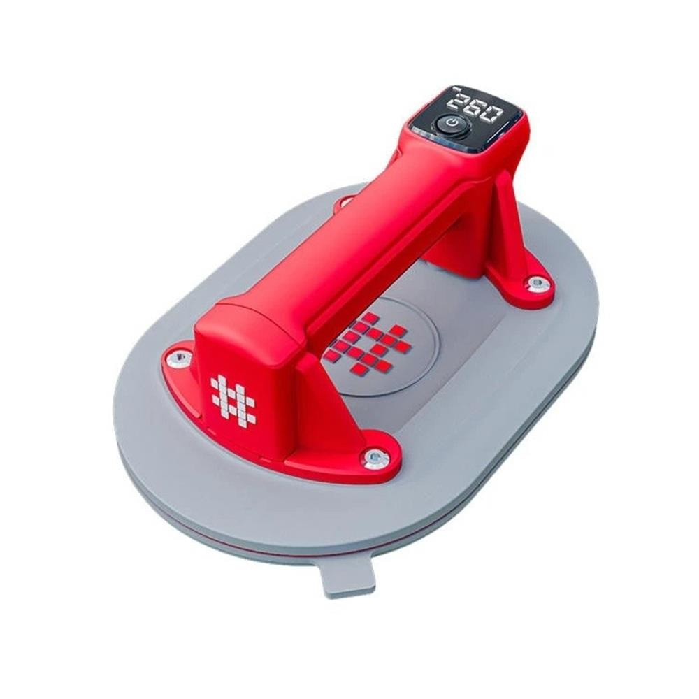 Shijing Tools 6112 Şarjlı Hava Pompalı Dijital Vantuz - Cam Granit Seramik Ayna Taşıma Vantuzu