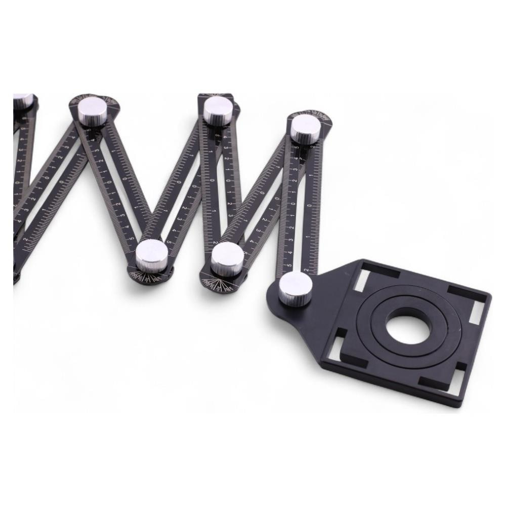 Shijing Tools Akıllı Katlanır Gönye 8 Kat Çok Açılı Ölçüm Cetveli