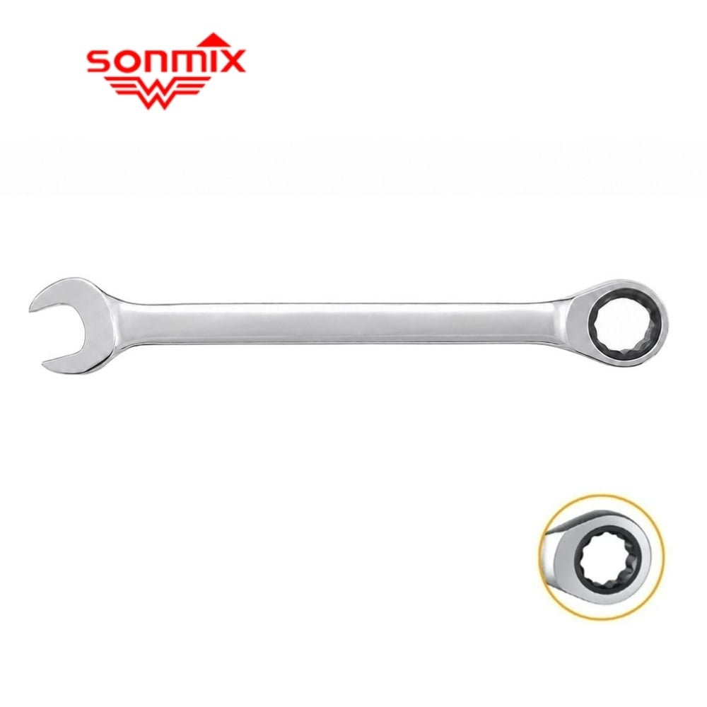 SONMIX Cırcır Kombine Anahtar 19 mm