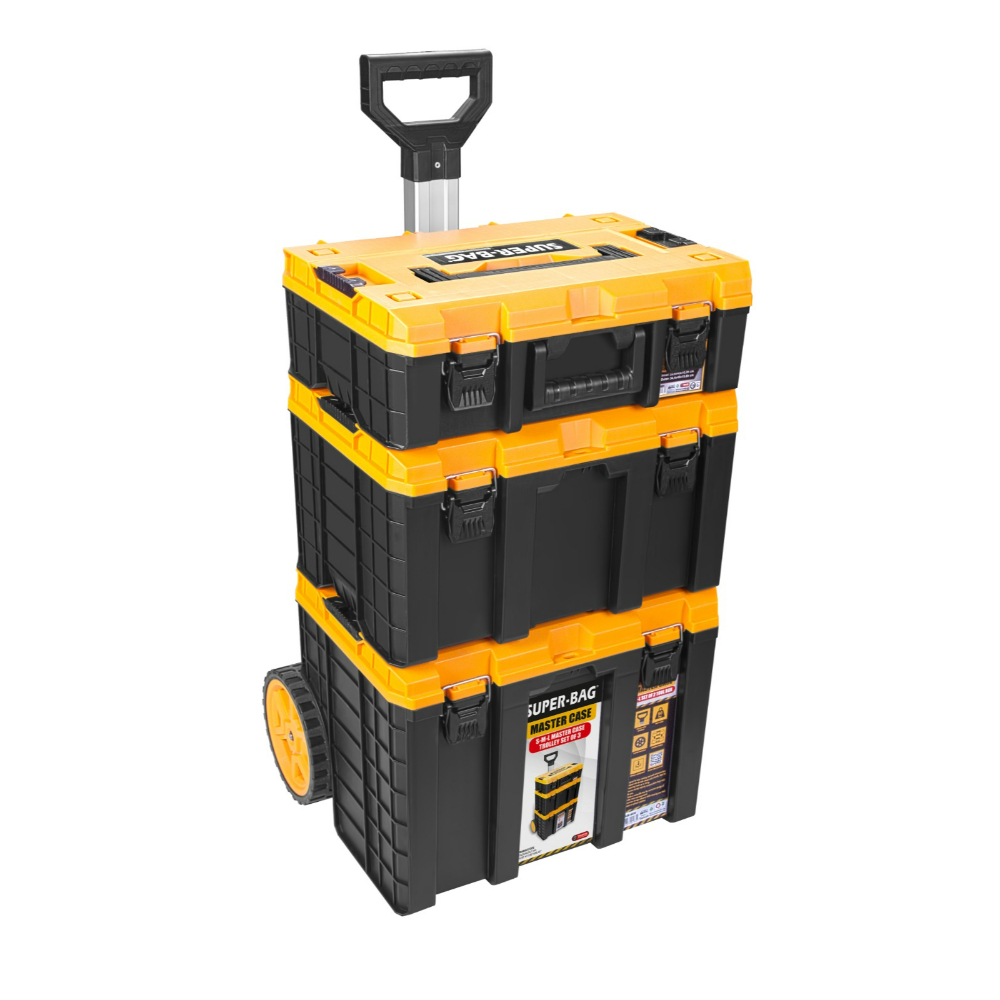 Süper Bag ASR-6030 Master Case Tekerlekli Set S-M-L Takım Çantası 3lü