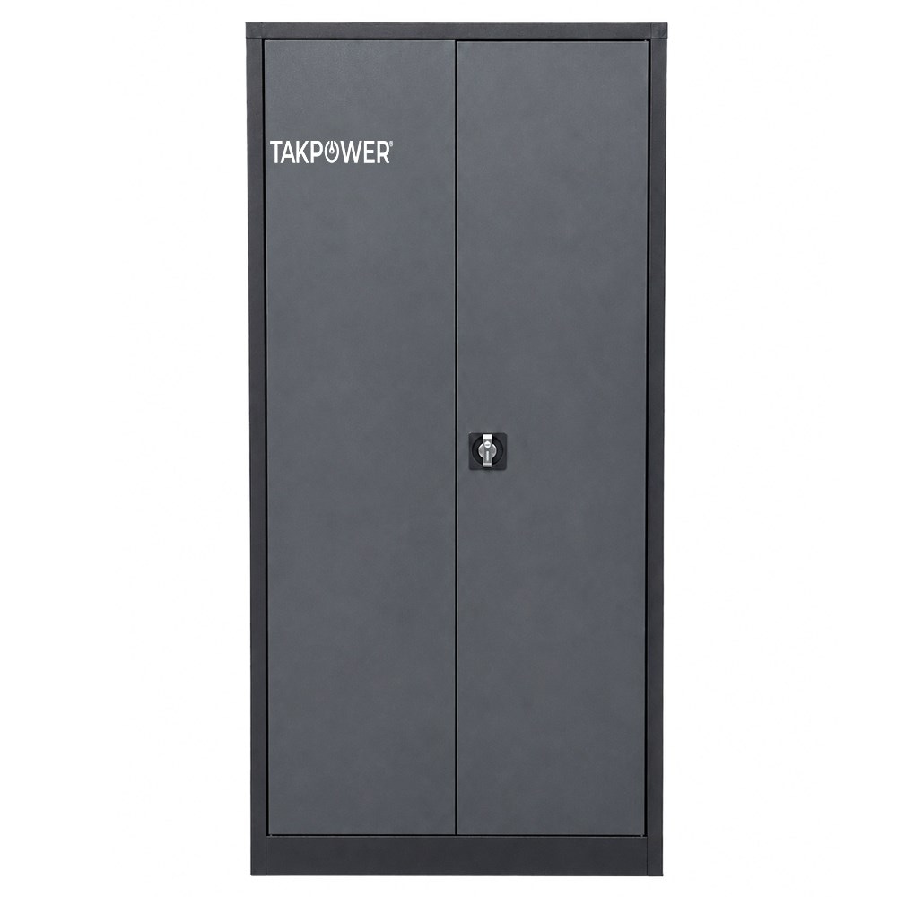 TAKPOWER 2 Kapaklı Metal Dolap - 198 lik Dosya Dolabı Antrasit Gri