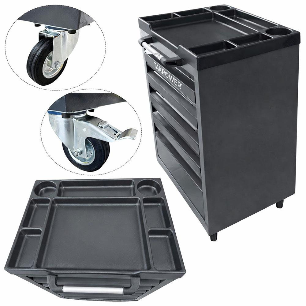 TAKPOWER 3 Metre Takım Tezgahı 2 Dolaplı + 2 Boş Takım Arabası Antrasit