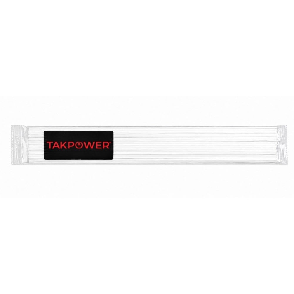 TAKPOWER Plastik Kaynak Elektrodu Beyaz PE 0.9 x 400 mm 20 Adet