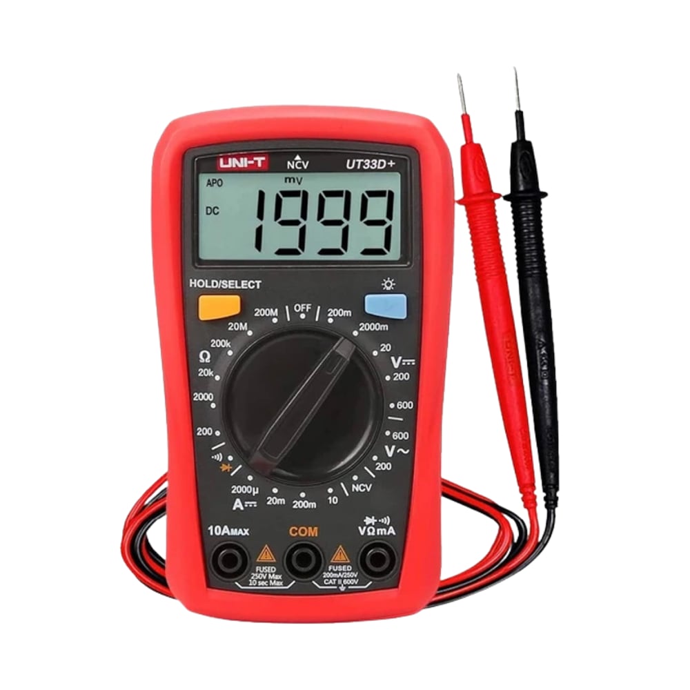 UNI-T Dijital Multimetre UT33D+ 600V 10A